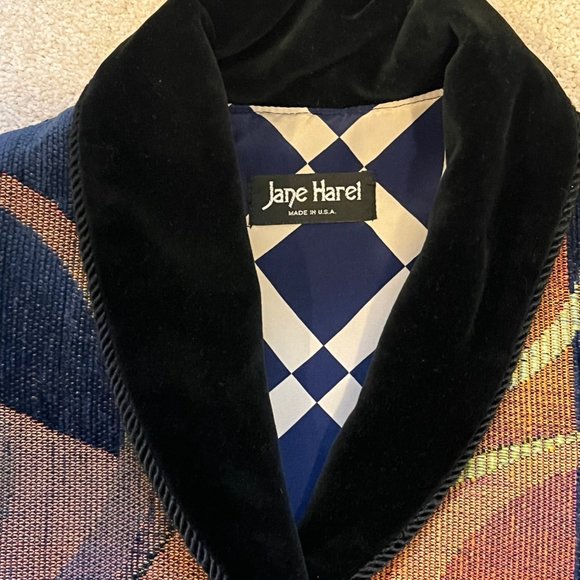 Handmade Vintage Velour Jacket,  M - Picture 3 of 5